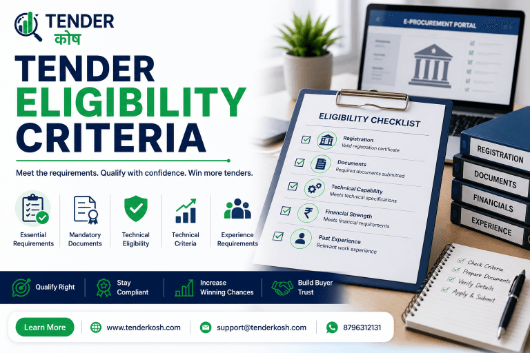 Tender eligibility checklist and criteria