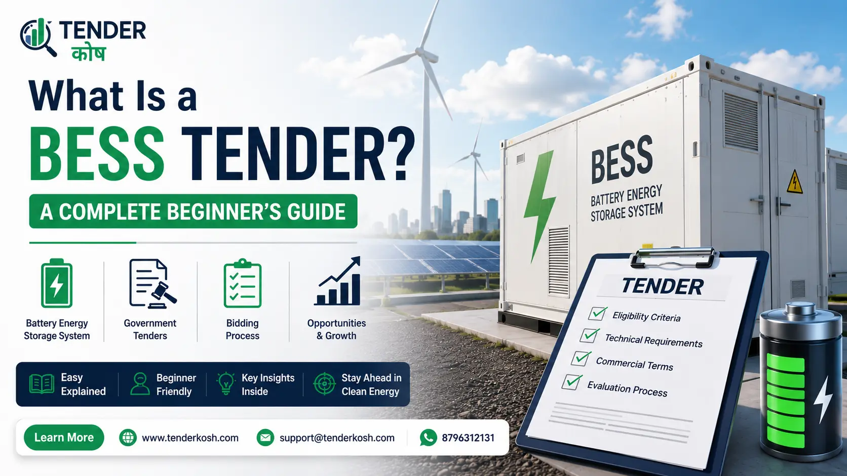 What Is a BESS Tender? A Complete Beginner’s Guide