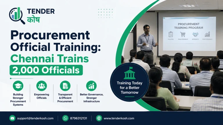 Procurement Official Training- Chennai Trains 2000 officials